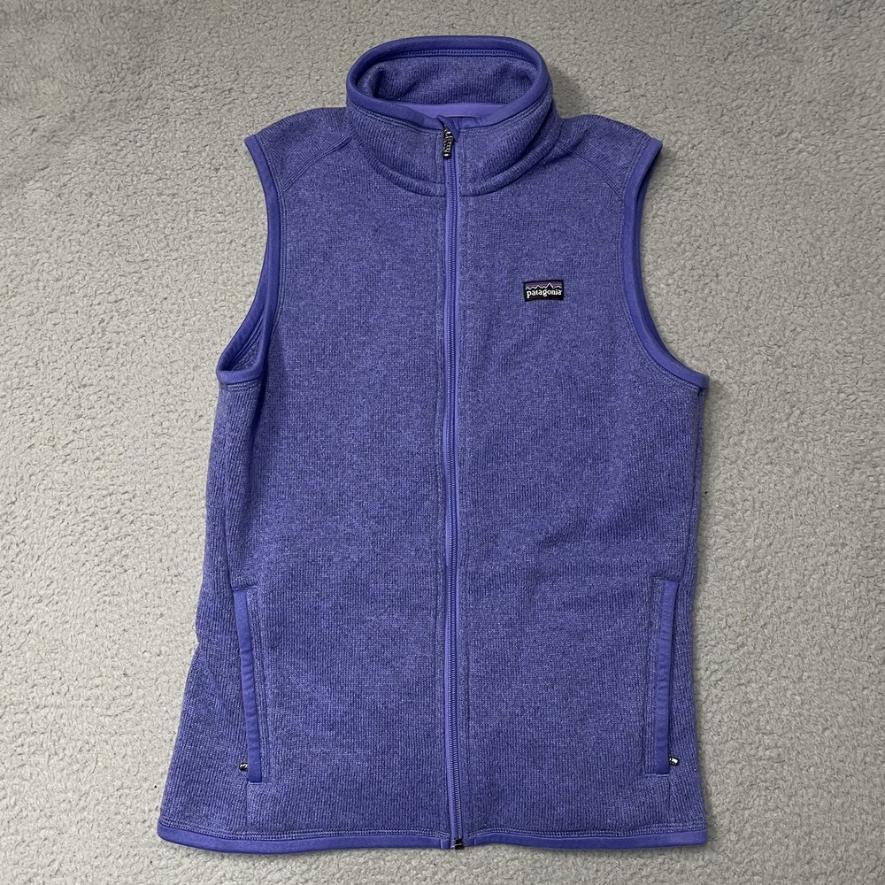 Patagonia Better Sweater Vest Full Zip Fleece Zip Pockets Purple Women's Medium